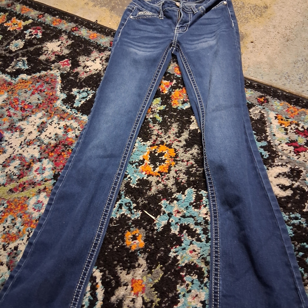 Soundgirl Dark Blue Flare Jeans